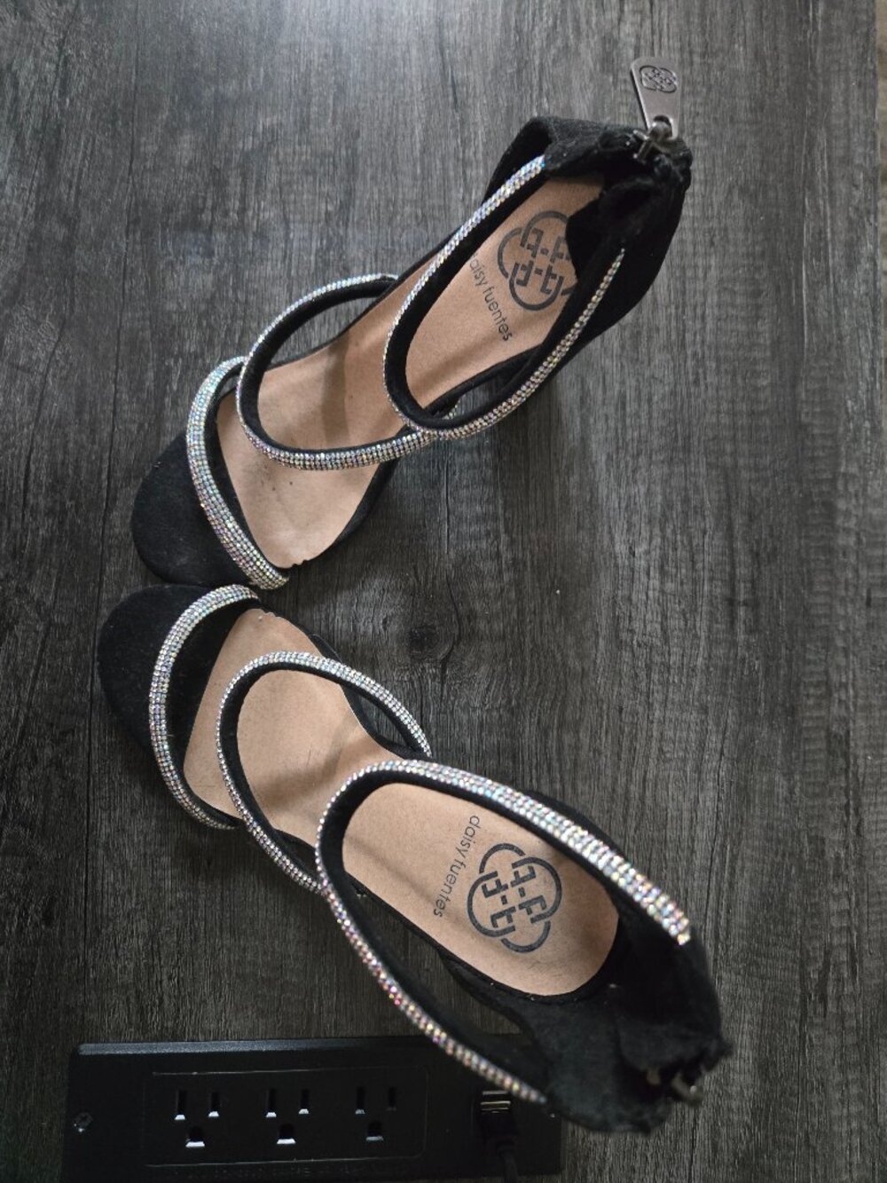 Daisy Fuentes 6.5 Strappy Block Heels